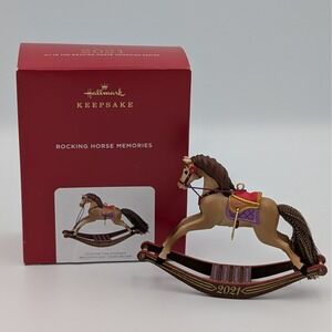 Hallmark Keepsake Rocking Horse Memories 2021 Christmas Ornament Series 2nd Box